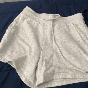 Grey fleece (light weight) lined shorts